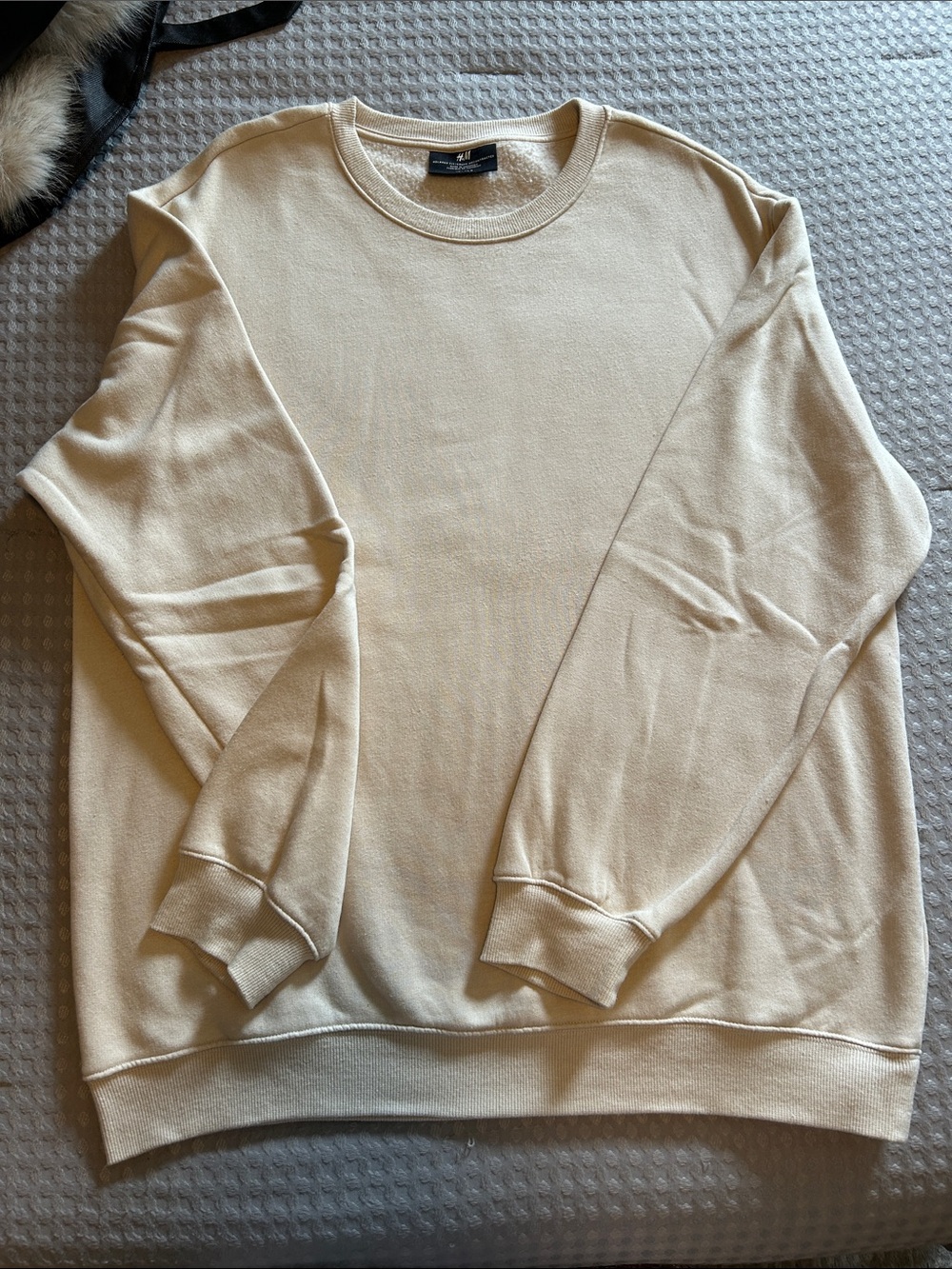 Men's Cream/Light Tan Crewneck Sweater